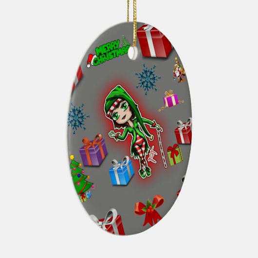 Ovale Weihnachtsschmuck (Rechts)