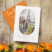 Ovale Wirkung Orangefarbenes Herz - Glücklicher Va Save The Date