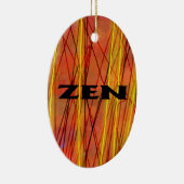 Ovale Zen-Keramik Keramik Ornament (Rechts)