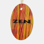 Ovale Zen-Keramik Keramik Ornament (Links)