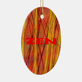 Ovale Zen-Keramik Keramik Ornament (Rechts)