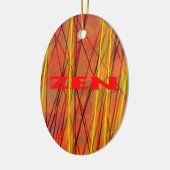 Ovale Zen-Keramik Keramik Ornament (Links)