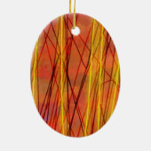 Ovale Zen-Keramik Keramik Ornament (Hinten)