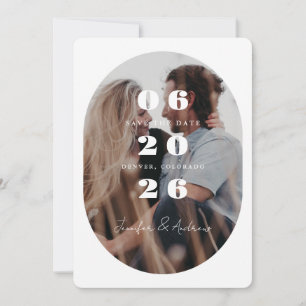 Ovale Zierleiste Save The Date