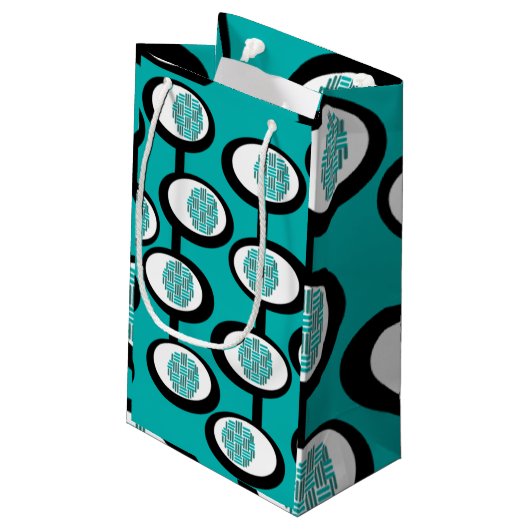 Ovalen Kleine Geschenktüte (Rückseite Schrägansicht)