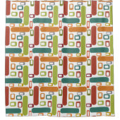 Ovalen und Kreise Duschvorhang (Vorderseite)