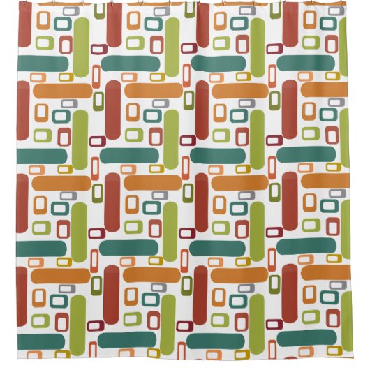 Ovalen und Kreise Duschvorhang (Vorderseite)