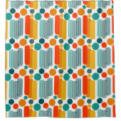 Ovalen und Kreise Duschvorhang (Vorderseite)