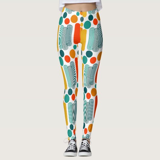 Ovalen und Kreise Leggings (Vorderseite)