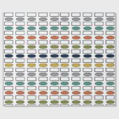 Ovalen und Rechtecke Geschenkpapier (Flach)