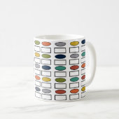 Ovalen und Rechtecke Kaffeetasse (VorderseiteRechts)