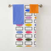 Ovalen und Rechtecke - kleiner Blumengarten Bad T Badhandtuch Set (Insitu)