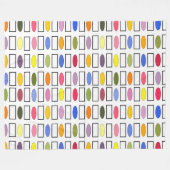 Ovalen und Rechtecke - Kleiner Blumengarten Fleecedecke (Vorderseite (Horizontal))