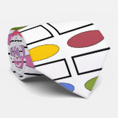 Ovalen und Rechtecke - Kleiner Blumengarten Krawatte (Gerollt)