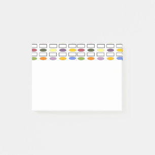 Ovalen und Rechtecke - Kleiner Blumengarten Post-it Klebezettel