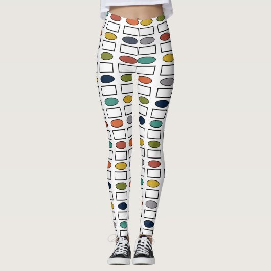 Ovalen und Rechtecke Leggings (Vorderseite)