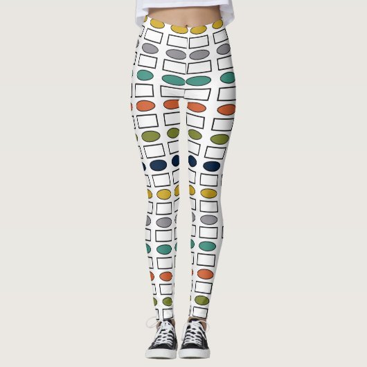 Ovalen und Rechtecke Leggings (Vorderseite)