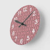 Ovalen und Rechtecke und Kreise, Oh mein! Runde Wanduhr (Winkel)