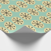 Ovalen und Sternexplosionen Geschenkpapier (Ecke)