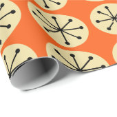 Ovalen und Sternexplosionen Geschenkpapier (Rolleneckpunkt)