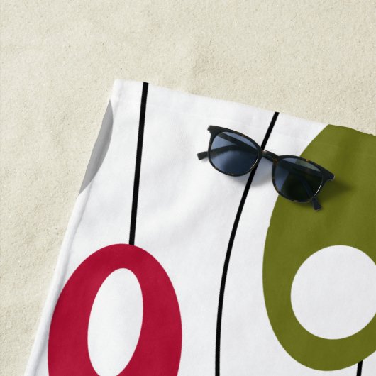 Ovalenmauer Strandtuch (Beispiel)