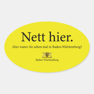  OVALER AUFKLEBER