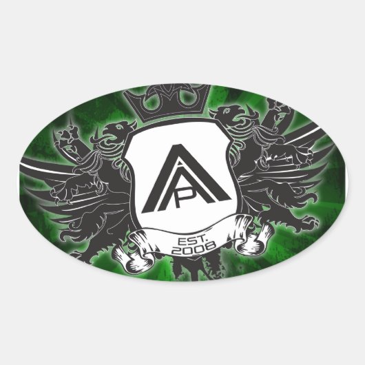 Ovaler Aufkleber (Vorderseite)