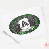 Ovaler Aufkleber (Umschlag)