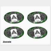 Ovaler Aufkleber (Blatt)