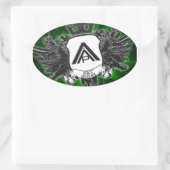 Ovaler Aufkleber (Tasche)