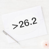 Ovaler Aufkleber der Meilen->26.2 (Umschlag)