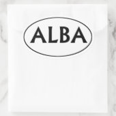 Ovaler Autoaufkleber Schottlands alba Ovaler Aufkleber (Tasche)