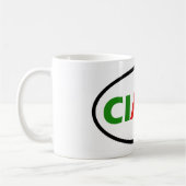 Ovaler Ciao! Tasse (Links)