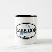Ovaler Entwurf Cape Cods Zweifarbige Tasse (Mittel)