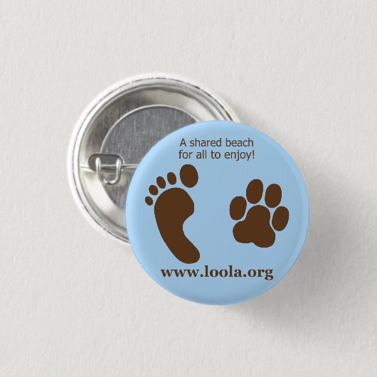 Ovaler LOOLAorg Metallknopf Button (Vorne & Hinten)