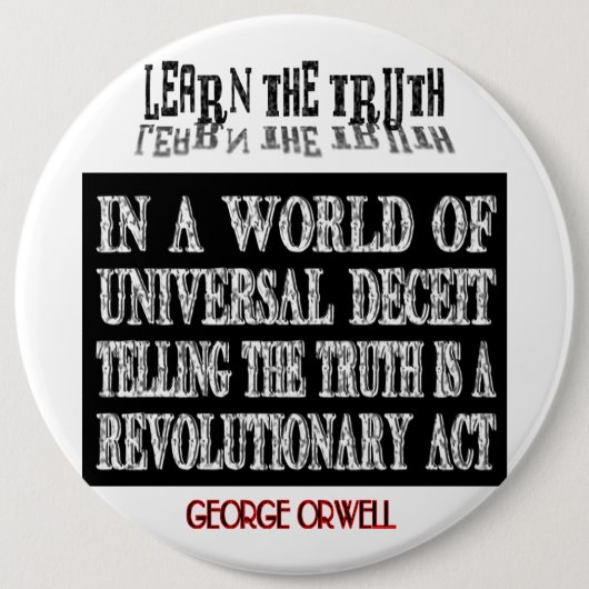 OVALER ORWELL UNIVERSELLER BETRUG BUTTON (Vorderseite)