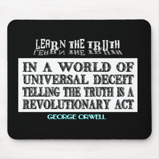 OVALER ORWELL UNIVERSELLER BETRUG MOUSEPAD (Vorne)
