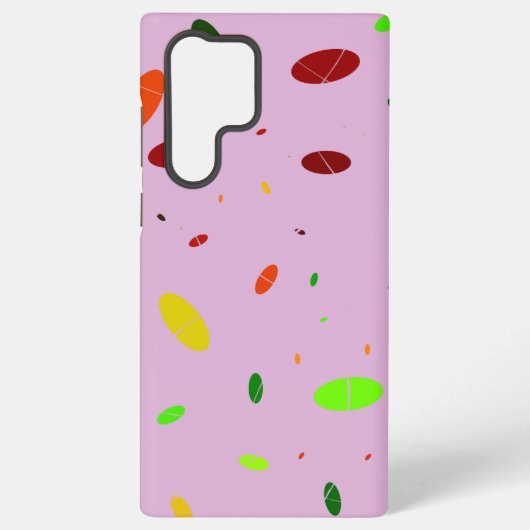 Ovaler Spaß auf Rosa Samsung Galaxy Hülle (Rückseite)