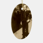 Ovaler Verzierungs-Amerikaner-Seemann Keramik Ornament (Rechts)