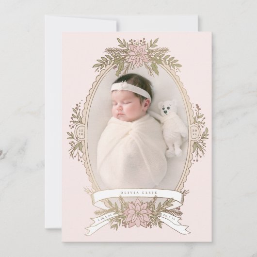 Ovales Feminine-Rahmenband und Feriengrün (Vorderseite)