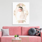 Ovales Feminine-Rahmenband und Feriengrün Leinwanddruck (Insitu (Wohnzimmer))