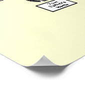 Ovales Foto Blumenstrauß der Familie Tree Creme Poster (Ecke)