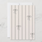 Ovales Foto mit dünner Kante und minimalem Bug Save The Date (Rückseite)