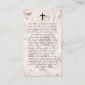 Ovales Foto Rosengräber Gedenkkarte Telefonnummerkarte (Rückseite)