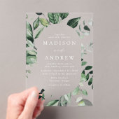 Ovales Hochzeitsgrab Acryleinladungen (Insitu (Handheld))