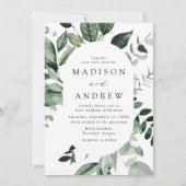 Ovales Hochzeitsgrab Einladung (Vorderseite)