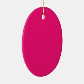 Ovales Ornament der Keramik Hot Pink (Rechts)