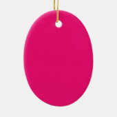 Ovales Ornament der Keramik Hot Pink (Hinten)