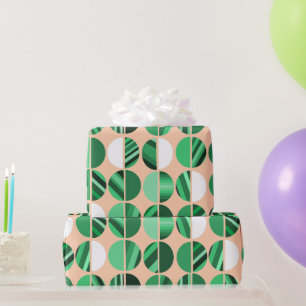 Ovalhalve, grün gestrichen geschenkpapier