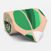 Ovalhalve, grün gestrichen krawatte (Gerollt)